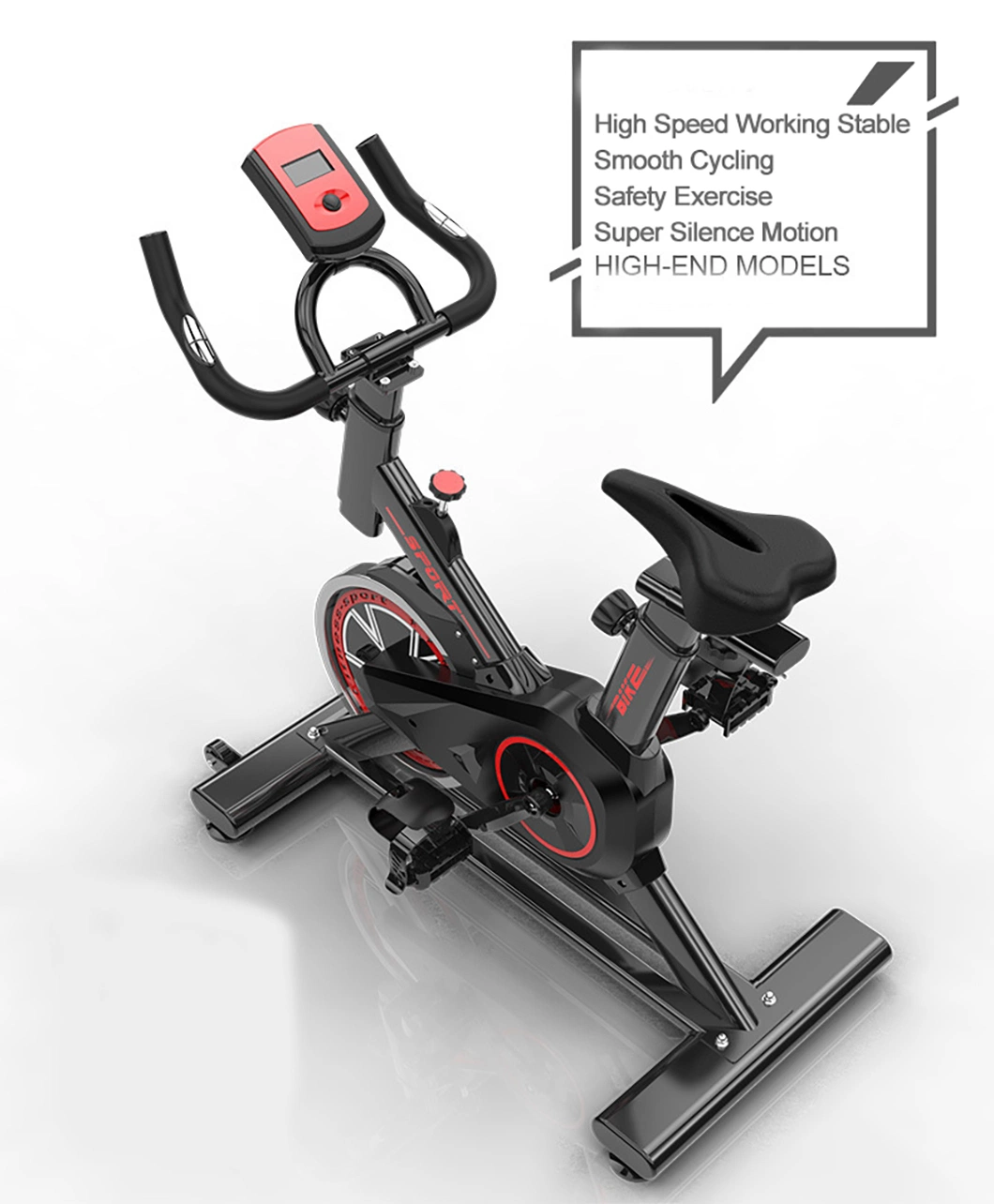 Household Ultra-Quiet Magnetic Control Fitness Spinning Bike Family-Specific Exercise Bike Sports Weight Loss Indoor Bicycle