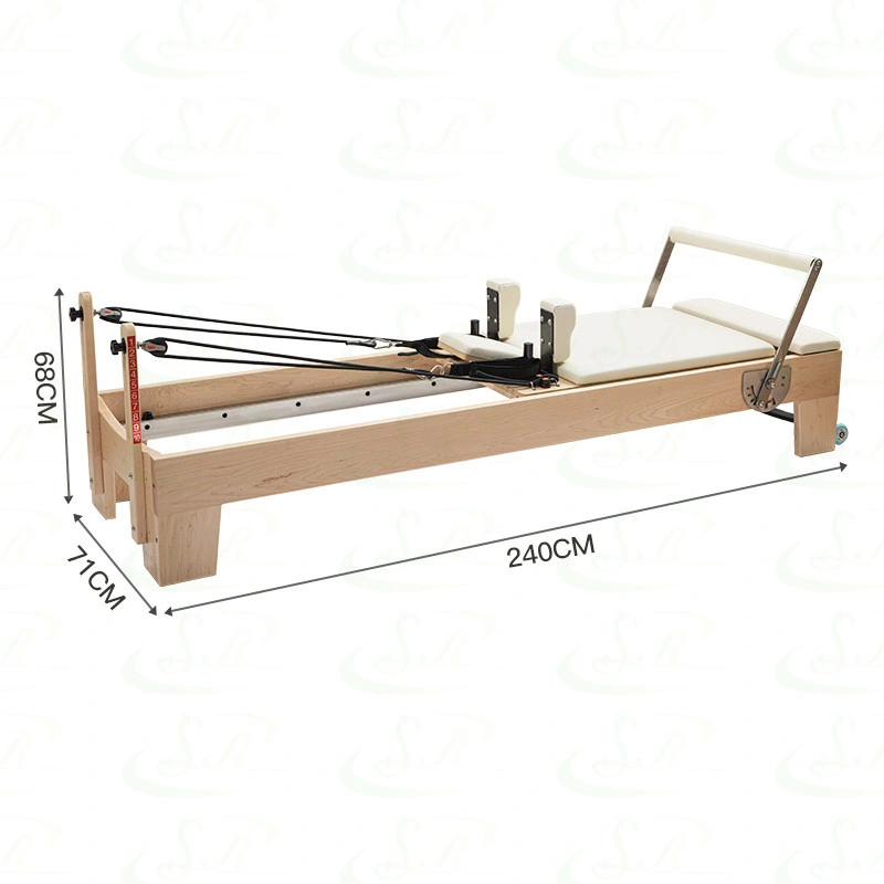 Hot Sale Yoga Training Pilates Equipment Maple Wood Pilates Reformer Bed